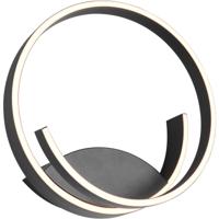 LED Wandlamp - Cinque Cinardi - 1 Lichtpunt van 15 Watt - Dimbaar - Aanpasbare Lichtkleur - Mat Zwart - Metaal - thumbnail