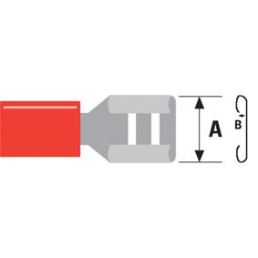 Valueline st-065 kabelschoen rood 100 stuks