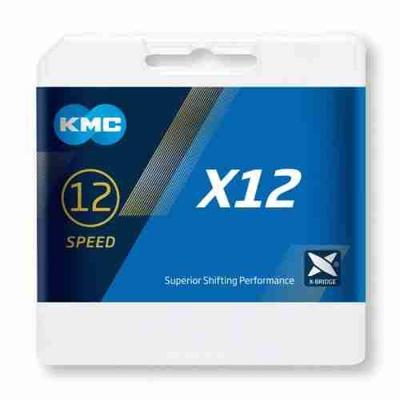 KMC x12 zilveren fietsketting 126 schakels