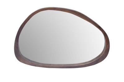 Brix Spiegel 'Jaira' Mangohout, 80 x 120cm, kleur Walnoot Brix Spiegel 'Jaira' Mangohout, 80 x 120cm, kleur Walnoot