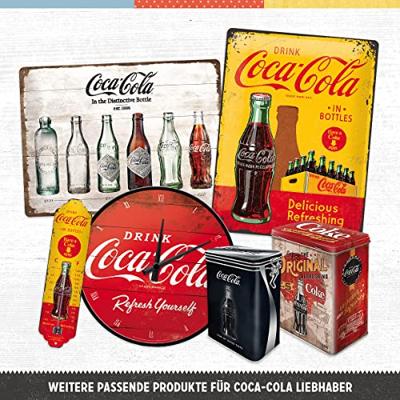 Thermometer metaal Coca Cola Yellow Bottles