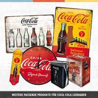 Thermometer metaal Coca Cola Yellow Bottles - thumbnail