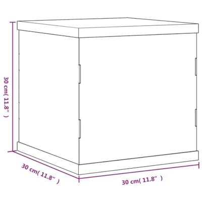 Vitrine transparant 30x30x30 cm acryl