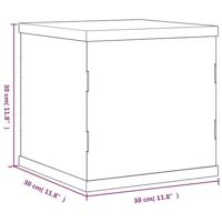 VidaXL Vitrine transparant 30x30x30 cm acryl - thumbnail