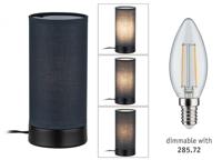 Paulmann Pia 77059 Tafellamp LED E14 Zwart (mat) - thumbnail