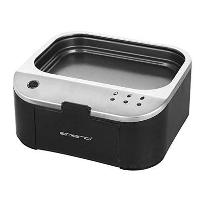 EMERIO EB-123177.1 Eierkoker Anti-aanbaklaag, Met maatbeker, BPA-vrij Zwart, Zilver