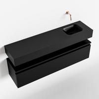 MONDIAZ ANDOR 120cm toiletmeubel urban. LEX 120cm wastafel urban rechts geen kraangat - thumbnail