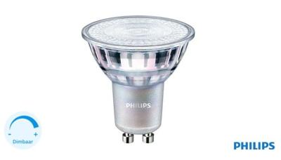 Philips Led lampMaster GU10 - 4,9W - 4000K dimbaar - LED3449