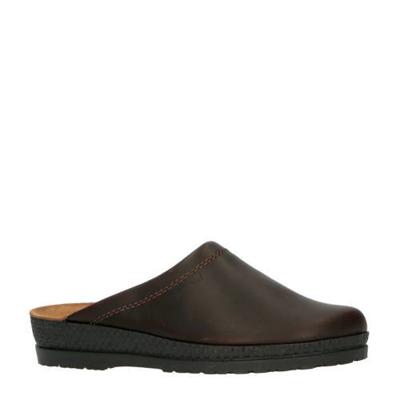 Rohde leren pantoffels donkerbruin Rohde leren pantoffels donkerbruin