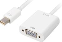 Sharkoon adapter mini displayport --> vga, 15cm (wit) - thumbnail
