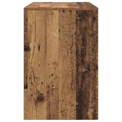 Bureau met plank Oud hout 102 x 50 x 75 cm Bewerkt hout