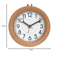 TFA Dostmann 60.1039.05 Wekker Kwarts Beuken Alarmtijden 1 - thumbnail