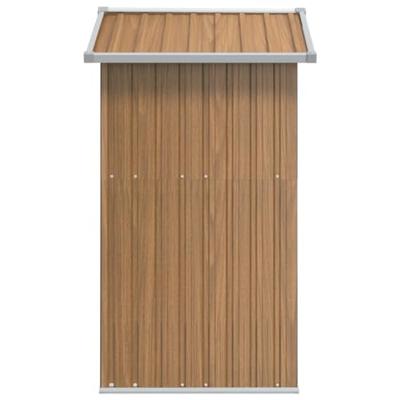 VidaXL Tuinhuis bruin 126x97,5x177 cm gegalvaniseerd staal VidaXL Tuinhuis bruin 126x97,5x177 cm gegalvaniseerd staal
