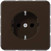 Jung CD1520BR Wandcontactdoos met randaarde Inzetstuk 1-voudig Bruin 1 stuk(s) - thumbnail
