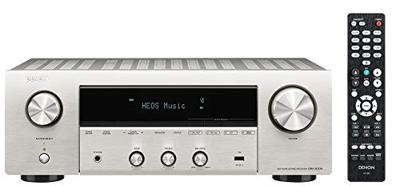 Denon DRA-800H Stereo Ontvanger en Versterker, Alexa Compatibel, 5 Hdmi-Ingangen, Phono-Ingang, Bluetooth en Wlan, Dab+ Radio, Muziekstreaming, Airplay 2, Heos Multiroom - Zilver