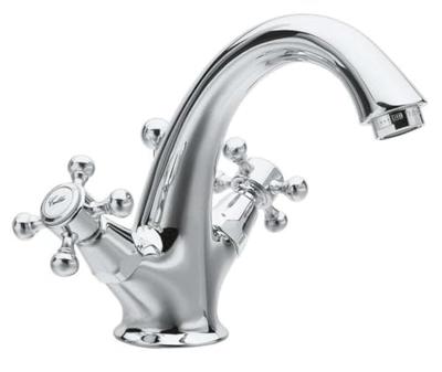 Wastafelmengkraan Sapho Antea 2-knop Uitloop 12 cm Chroom Sapho Wastafelmengkraan Sapho Antea 2-knop Uitloop 12 cm Chroom Sapho