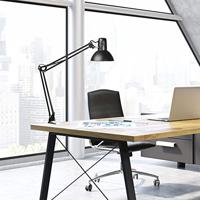 MAULstudy bureaulamp, met tafelklem, zwart - thumbnail