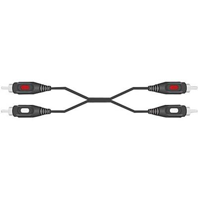 SpeaKa Professional SP-7870196 Cinch Audio Aansluitkabel [2x Cinch-stekker - 2x Cinch-stekker] 5.00 m Zwart