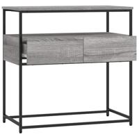 Wandtafel 75x40x75 cm bewerkt hout grijs sonoma eikenkleurig - thumbnail