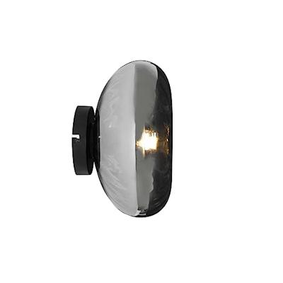 QAZQA Art Deco wandlamp zwart met smoke glas - Ayesha