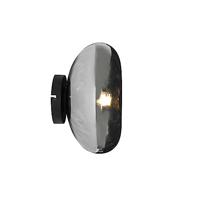 QAZQA Art Deco wandlamp zwart met smoke glas - Ayesha - thumbnail