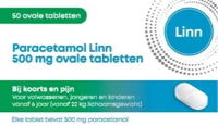Linn Paracetamol Ovaal 500mg - thumbnail