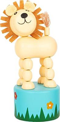 Small Foot - houten drukfiguur wilde dieren, set van 6 Small Foot - houten drukfiguur wilde dieren, set van 6