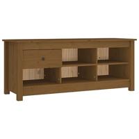 VidaXL Schoenenkast 110x38x45,5 cm massief grenenhout honingbruin - thumbnail