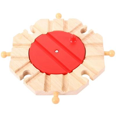 Bigjigs houten rails - 8 richting draaiplateau