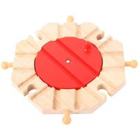 Bigjigs houten rails - 8 richting draaiplateau - thumbnail