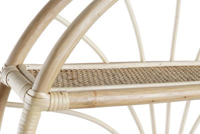 Planken DKD Home Decor Voor aan de muur Natuurlijk Rotan 2 Planken (60 x 14 x 60 cm)