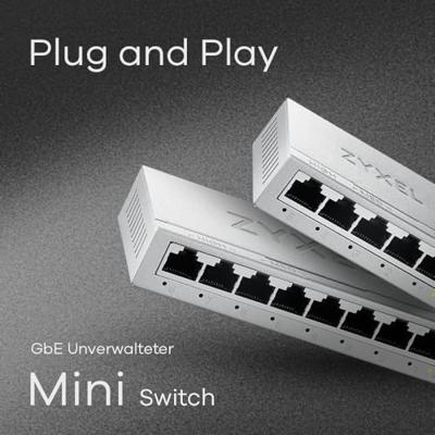 Zyxel GS-108BV5-EU0101F netwerk-switch Unmanaged L2 Gigabit Ethernet (10/100/1000) Zyxel GS-108BV5-EU0101F netwerk-switch Unmanaged L2 Gigabit Ethernet (10/100/1000)