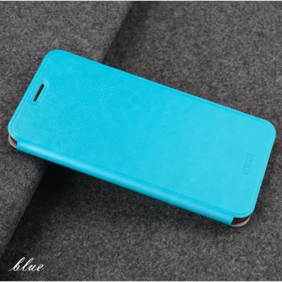 MOFI Rui serie klassieke lederen flip lederen draagtas met beugel embedded stalen plaat all-inclusive voor Xiaomi mi CC9e/a3 (blauw)