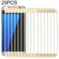 25 stuks voor Galaxy S7 Edge/G935 0.26 mm 9H oppervlakte hardheid Explosiebestendige colorized galvaniseren gehard glas schermvullende film (goud) - thumbnail