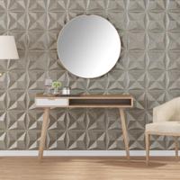 VidaXL 48 st wandpanelen origami 12 m² 50x50 cm xps beton - thumbnail