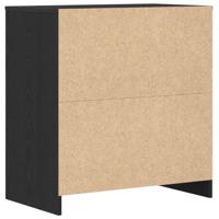 Dressoir 70x41x75 cm bewerkt hout zwart eikenkleur - thumbnail