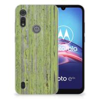 Motorola Moto E6s Bumper Hoesje Green Wood - thumbnail