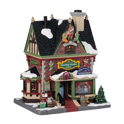 Lemax stocking stuffer gifts verlicht kersthuisje Caddington Village 2025