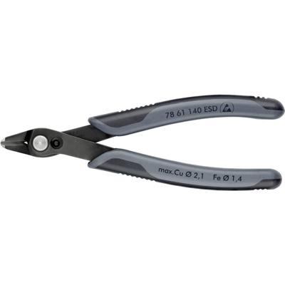 Knipex Elektronicazijsnijtang | lengte 140 mm | facet nee | gebruineerd | 1 stuk - 78 61 140 ESD 78 61 140 ESD