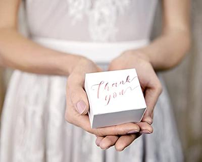 Bedankt Doosjes &apos;Thank You&apos; roségoud (10st)