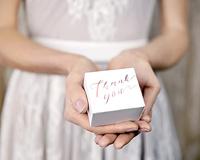 Bedankt Doosjes &apos;Thank You&apos; roségoud (10st) - thumbnail