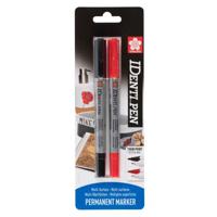 Sakura identi pen blisterverpakking zwart rood 2 stuks - thumbnail