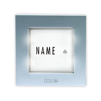 m-e modern-electronics KTB-1 S Belplaat Met naambord 1-voudig Zilver 12 V/1 A