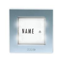 m-e modern-electronics KTB-1 S Belplaat Met naambord 1-voudig Zilver 12 V/1 A - thumbnail