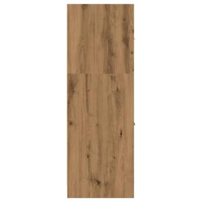 Apothekerskast 40x41x118 cm bewerkt hout artisanaal eikenkleur