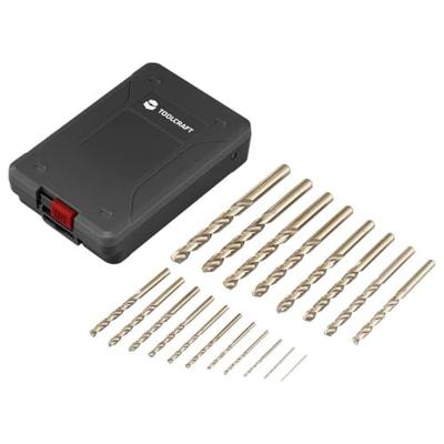 TOOLCRAFT TO-9913155 HSSE-Co 5 Metaal-spiraalboorset 19-delig DIN 338 Cilinderschacht 1 set(s)