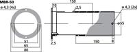 Monacor MBR-50 Bassreflexbuis Uittrekbaar Binnendiameter:51 mm - thumbnail