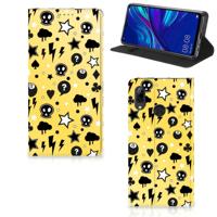 Mobiel BookCase Huawei P Smart (2019) Punk Geel - thumbnail