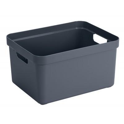 Sunware Sigma home opbergbox 32l blauwgrijs Sunware Sigma home opbergbox 32l blauwgrijs
