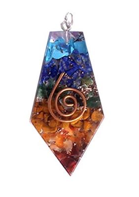 Orgonite Hanger Koperen Spiraal Vijfhoekig Chakra